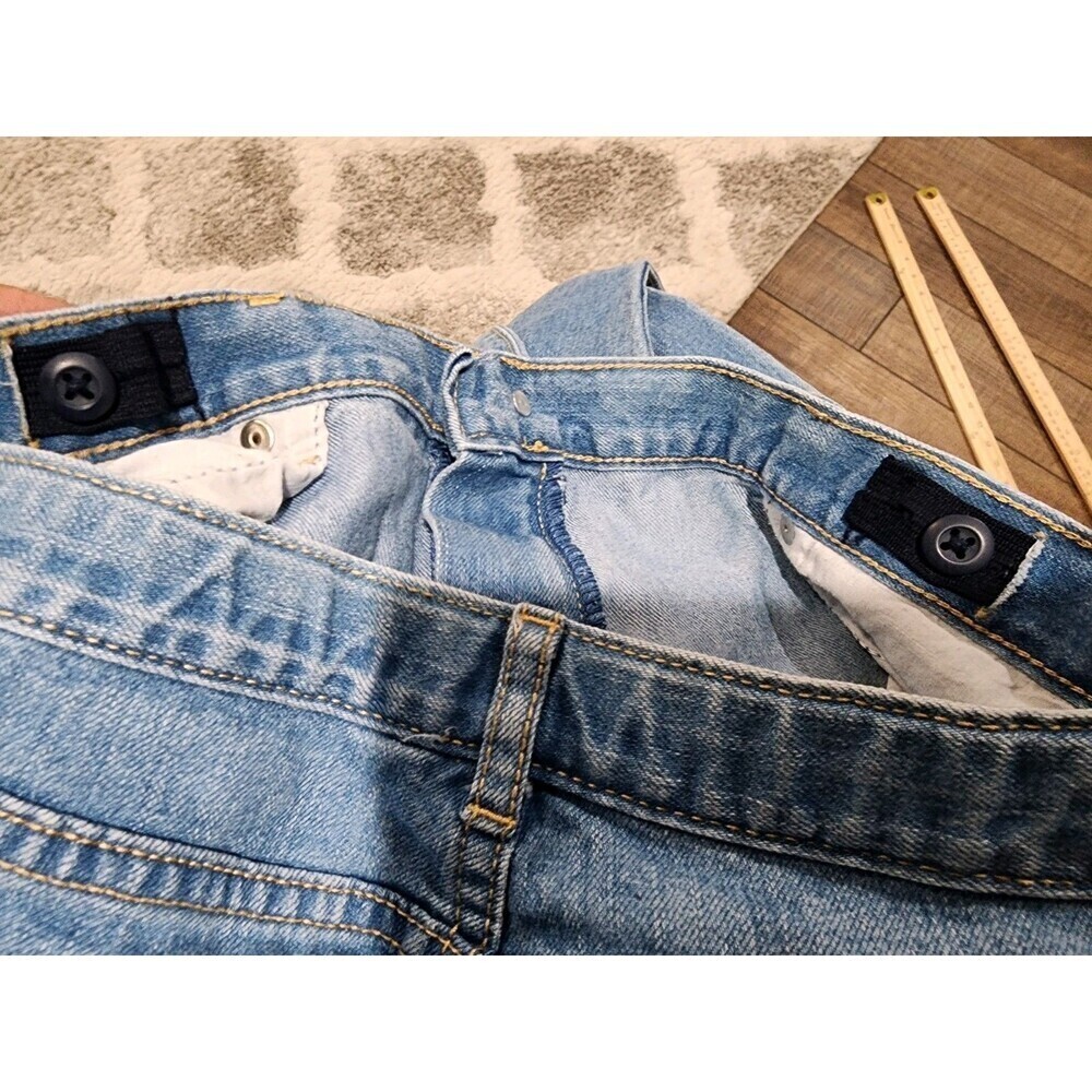 THE CHILDRENS PLACE GIRLS BLUE JEANS SKINNY SIZE 14 Light Wash Adjustable Waist - Picture 4 of 8